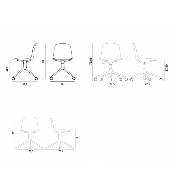 Form Normann Copenhagen Chaise Tapissée