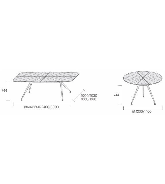 Manta Table Rimadesio