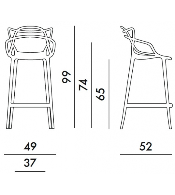 Ready for shipping - Masters Stool Kartell