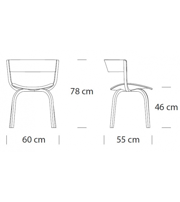 404 SPF Thonet Padded Chair