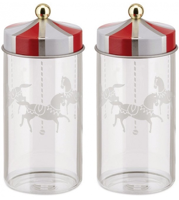 Circus Alessi Set de 2 Pots à épices