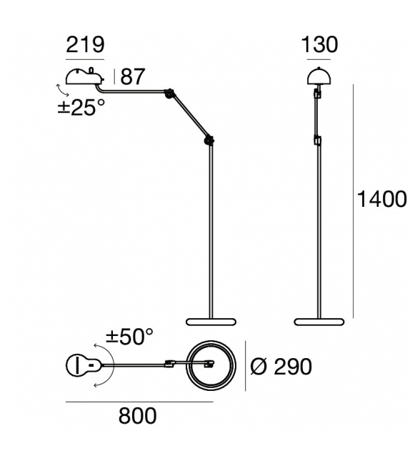 Topo Stilnovo Floor Lamp