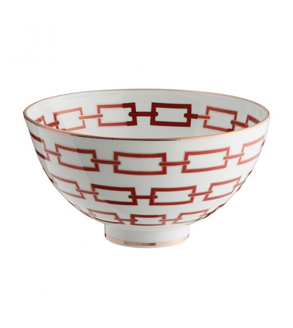 Coppa Gio Ponti Catene Scarlatto Ginori 1735 Bowl