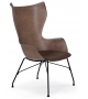 K/Wood siège recouvert de cuir Kartell Fauteuil