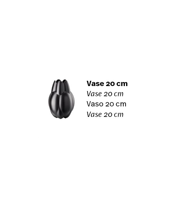 Ready for shipping - Core Black Vase Rosenthal