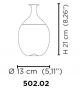 Versandfertig - Bolle 502.02 Venini Vase