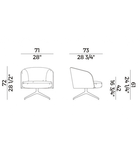 Léna Potocco Fauteuil Pivotant