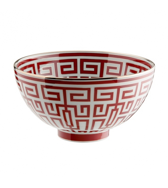 Coppa Gio Ponti Labirinto Scarlatto Ginori 1735 Bowl