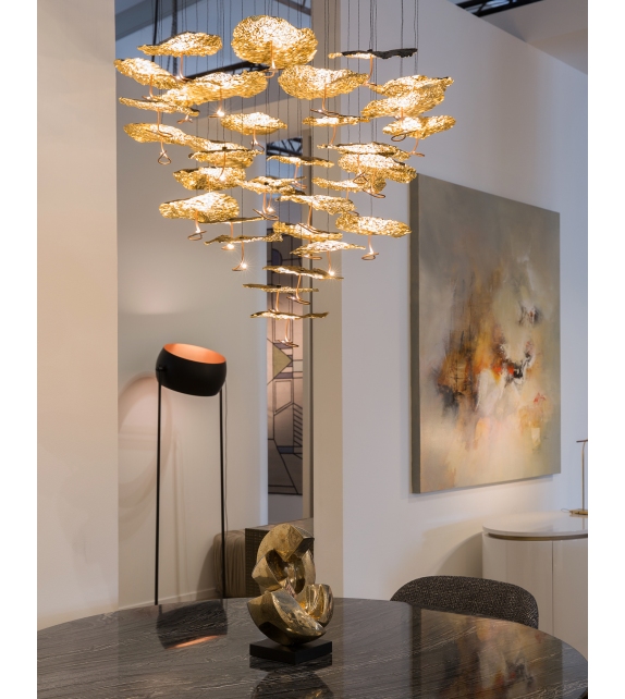 Gold Moon Chandelier Catellani&Smith Pendant Lamp