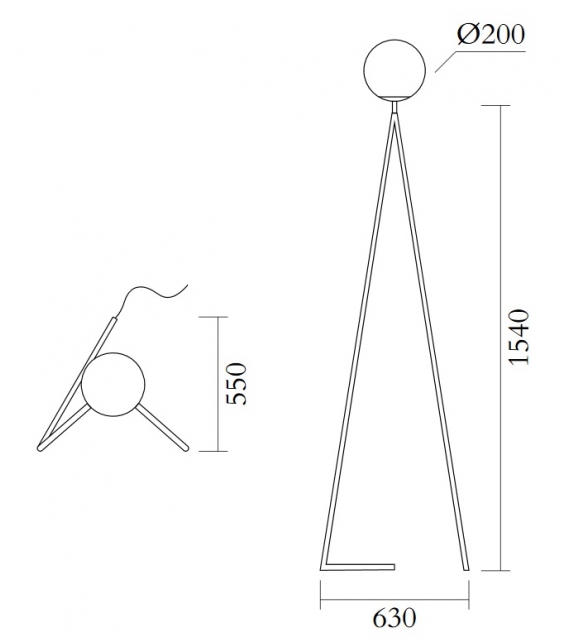 One Globe Atelier Areti Lampadaire