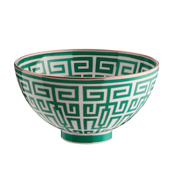 Coppa Gio Ponti Labirinto Smeraldo Ginori 1735 Bowl