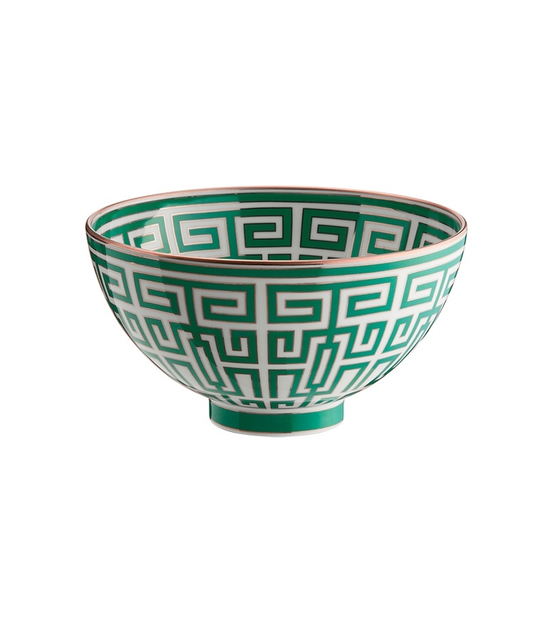 Coppa Gio Ponti Labirinto Smeraldo Ginori 1735 Bowl