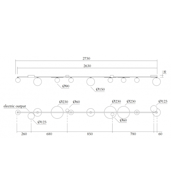 Line Globes Atelier Areti Ceiling Lamp