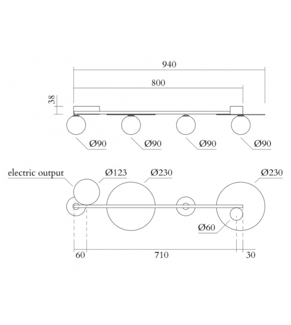 Line Globes Atelier Areti Ceiling Lamp