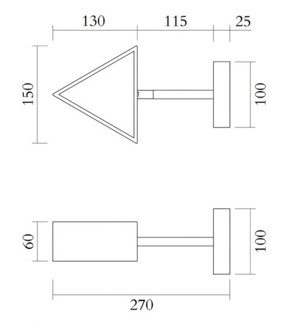 Triangle Box Atelier Areti Lámpara de Pared