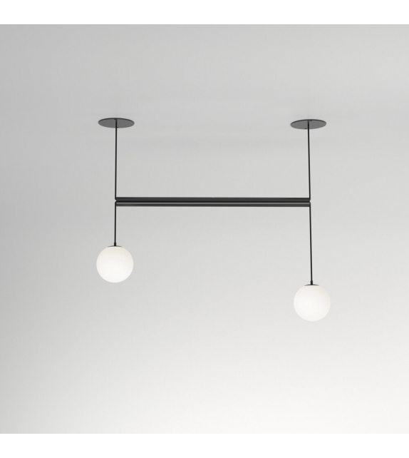 Tube with Globes Atelier Areti Suspension Lamp