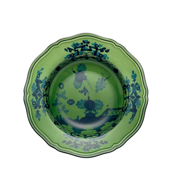 Piatto Fondo Oriente Italiano Malachite Ginori 1735 Assiette