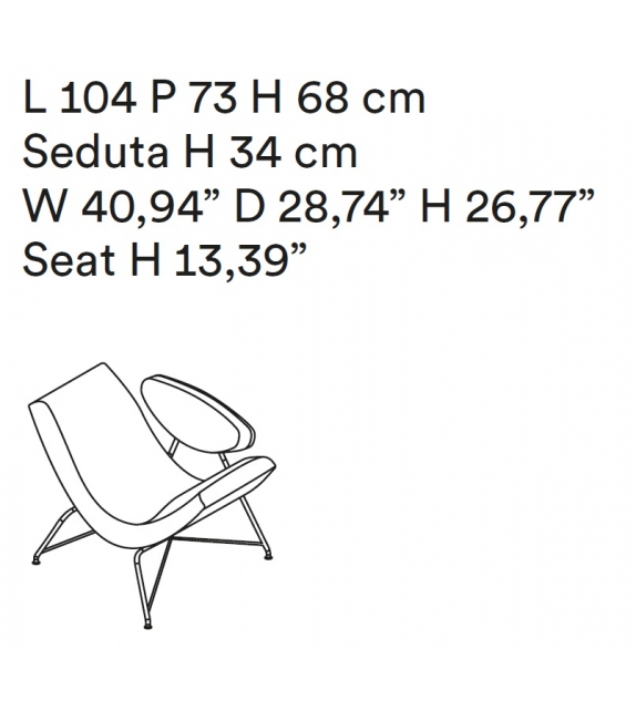 Listo para entregar - Reversível Millennium Limited Edition Tacchini Butaca