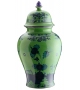 Potiche con Coperchio Oriente Italiano Malachite Ginori 1735 Vase