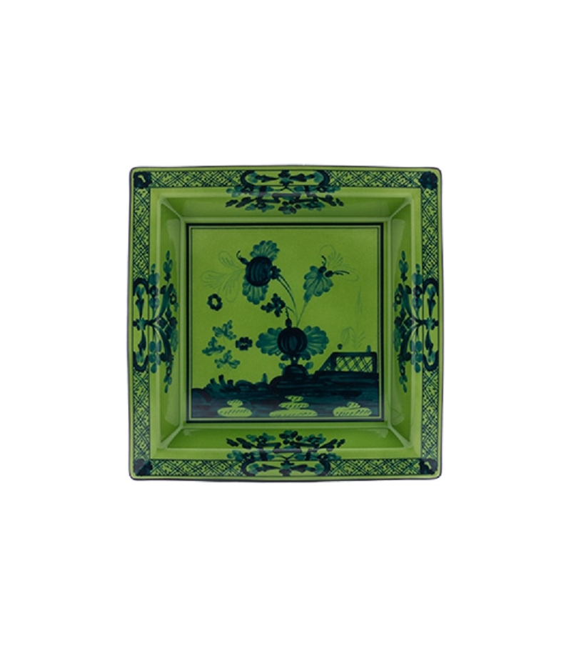 Piatto Svuotatasche Oriente Italiano Malachite Ginori 1735 Empty Pocket Tray