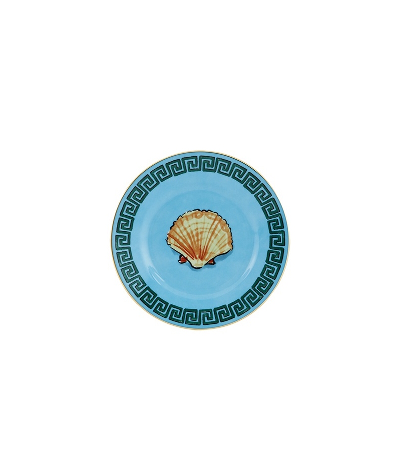 Piatto Pane Il Viaggio di Nettuno Sea Blue Ginori 1735 Assiette