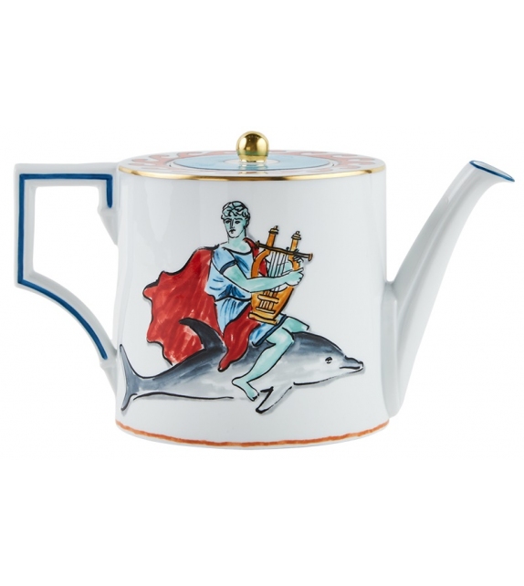 Teiera con Coperchio Il Viaggio di Nettuno Ginori 1735 Teapot