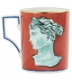 Tazza Il Viaggio di Nettuno Red Coral Ginori 1735 Mug