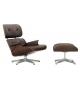 Vitra Lounge Chair & Ottoman Walnut Version