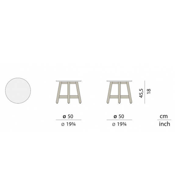 Prêt pour l'expédition - Mbrace Dedon Table D'Appoint