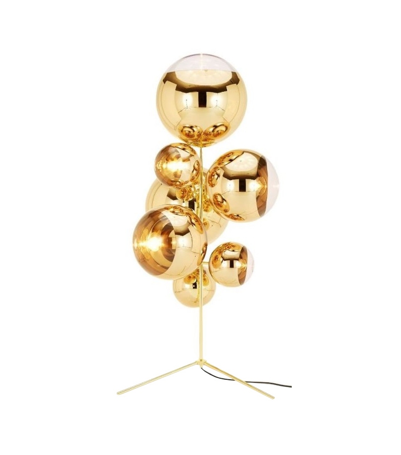 Mirror Ball Stand Tom Dixon Lampada da Terra