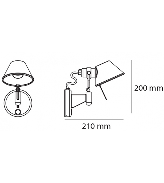 Tolomeo Micro Faretto Artemide Wandleuchte