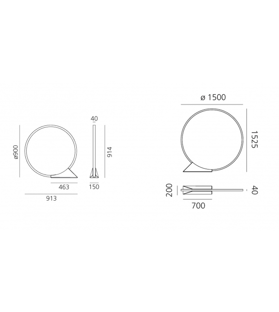 "O" Artemide Outdoor Làmpara de Pie