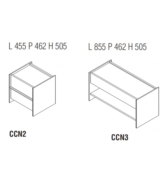 Ready for shipping - Casper Molteni & C Bedside Cabinet