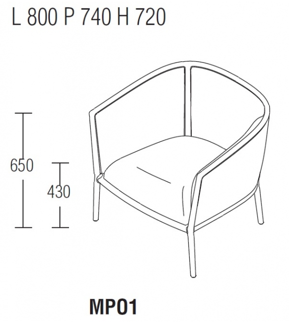 Margou Molteni & C Fauteuil