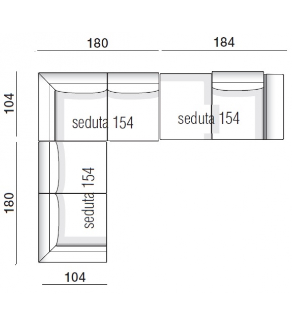 Ready for shipping - Gregor Molteni & C Sofa