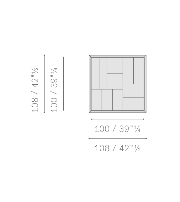 Tableau Poltrona Frau Composition Murale Graphique