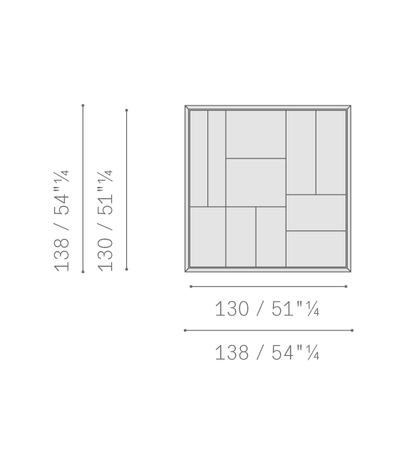 Tableau Poltrona Frau Composición de Pared Gráfica