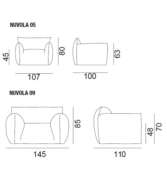 Nuvola Armchair Gervasoni