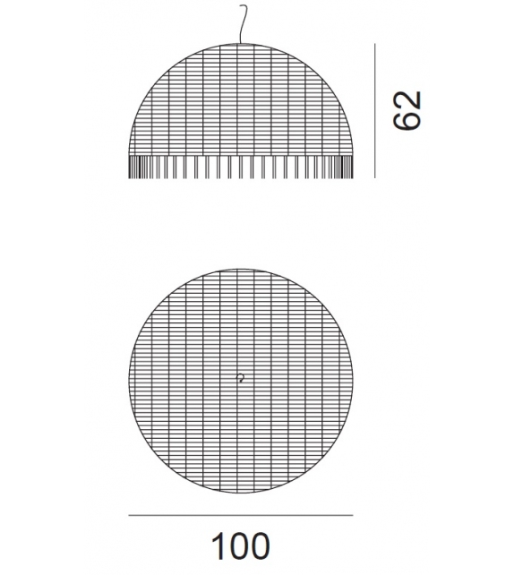 Croco 95 Suspension Lamp Gervasoni