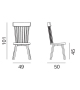 Gray 21 Chair With Cushion Gervasoni