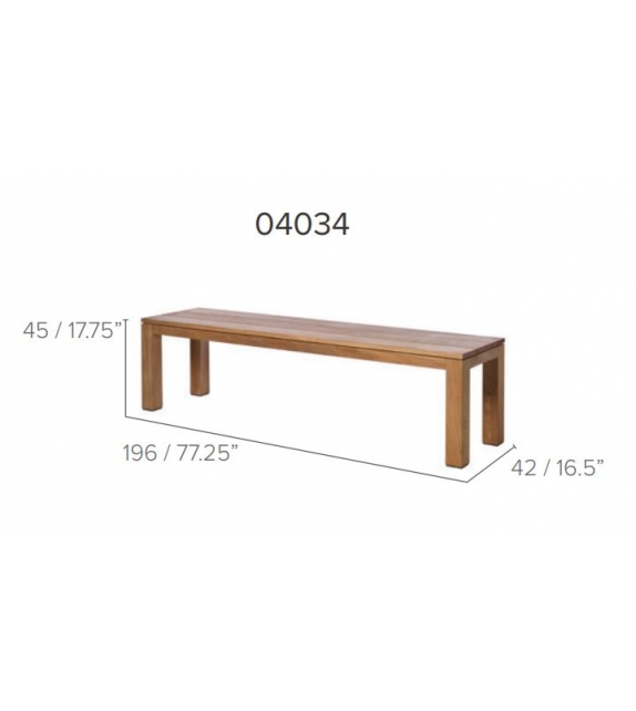 Kos Teak Tribù Banquette