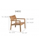 Kos Teak Tribù Easy Chair