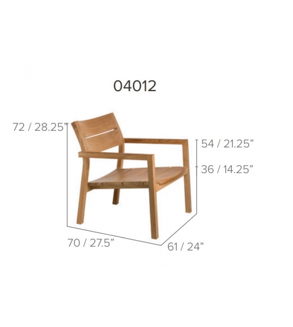 Kos Teak Tribù Easy Chair