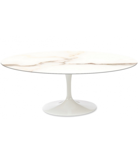 Saarinen Oval Couchtisch aus Marmor Knoll