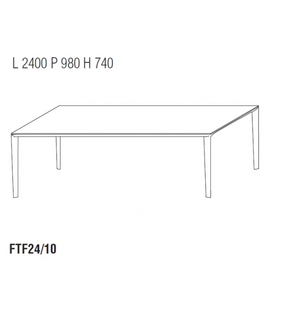 Ready for shipping - Filigree Rectangular Table Molteni&C