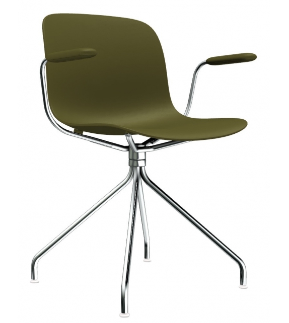 Troy 4 Star Swivel Polypropylene Magis Chair with Armrests