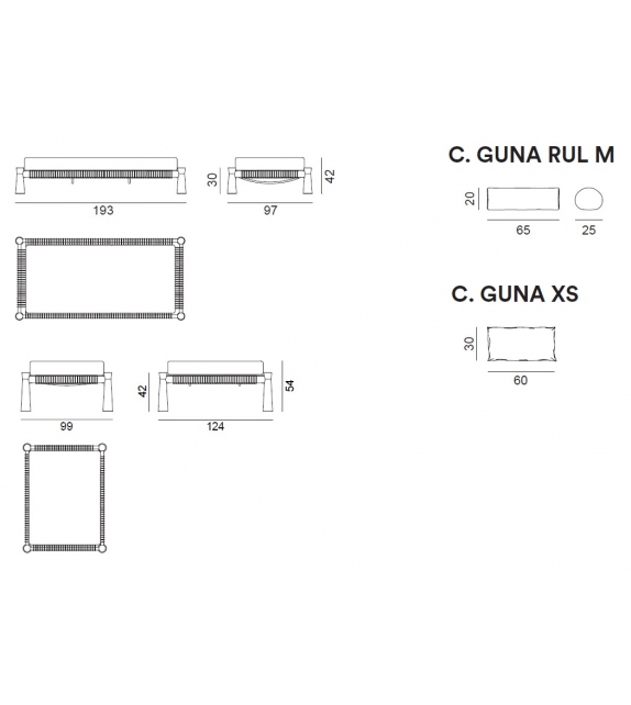 Guna Gervasoni Charpoy/Day Bed