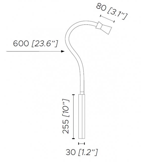 Ready for shipping - G+T Battery Contardi Reading Lamp