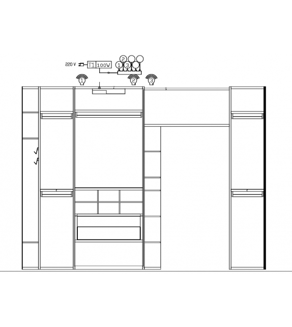 Ready for shipping - Core Caccaro Walk-in Closet - Milia Shop