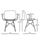 Troy Wireframe Magis Chair with Armrests